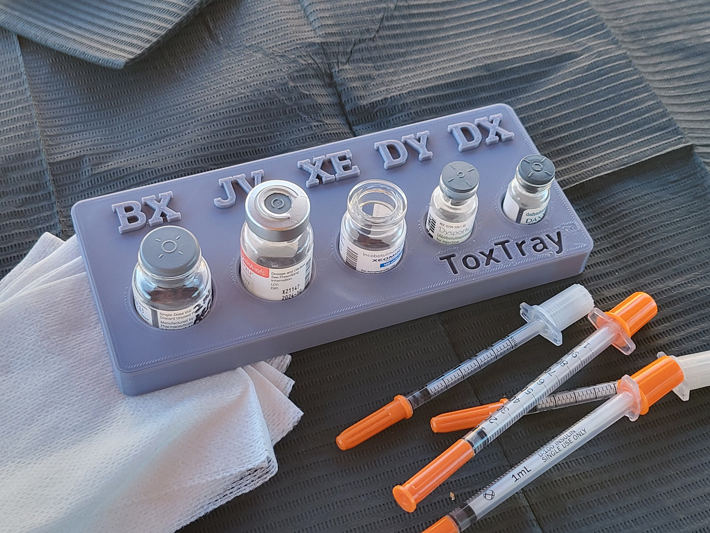 Gen2 MultiTray with Daxxify, Botox Spill Reducing ToxTray, Botox, Xeomin, Dysport, and Jeuveau. MedSpa Aesthetic Nurse Injectors, NP, PA's, MD's Beauty Nurse. Nurse Gift