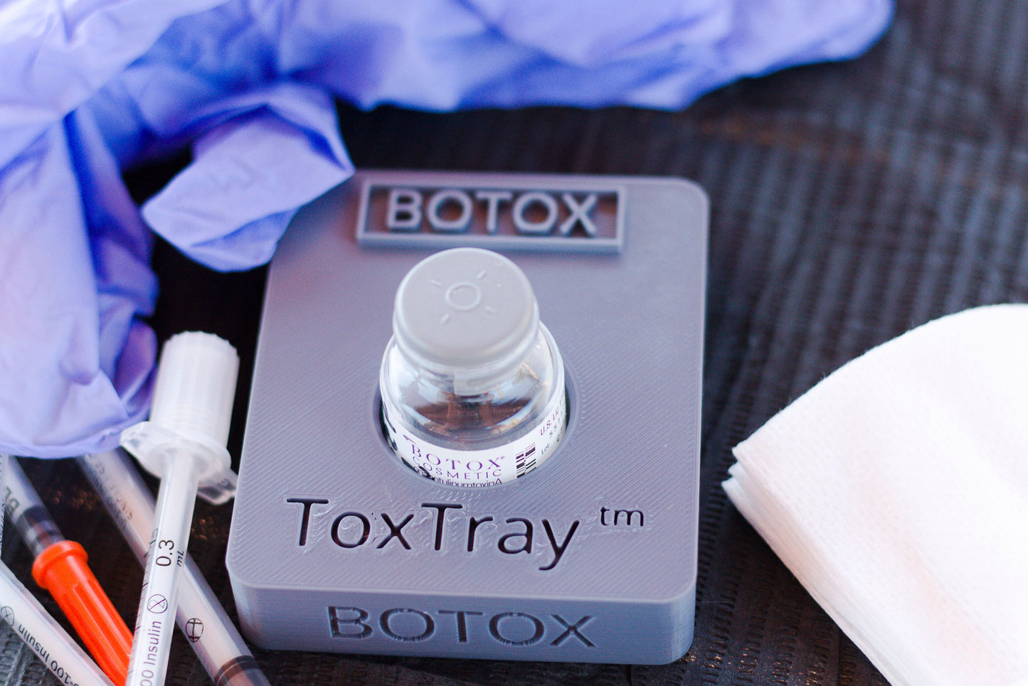 Single ToxTray for Botox, Botox Spill Reducing ToxTray Tower, Single Tray for Botox Bottle, MedSpa, Aesthetic Nurse Injectors, NP, PA's, MD's, Beauty Nurse Gift