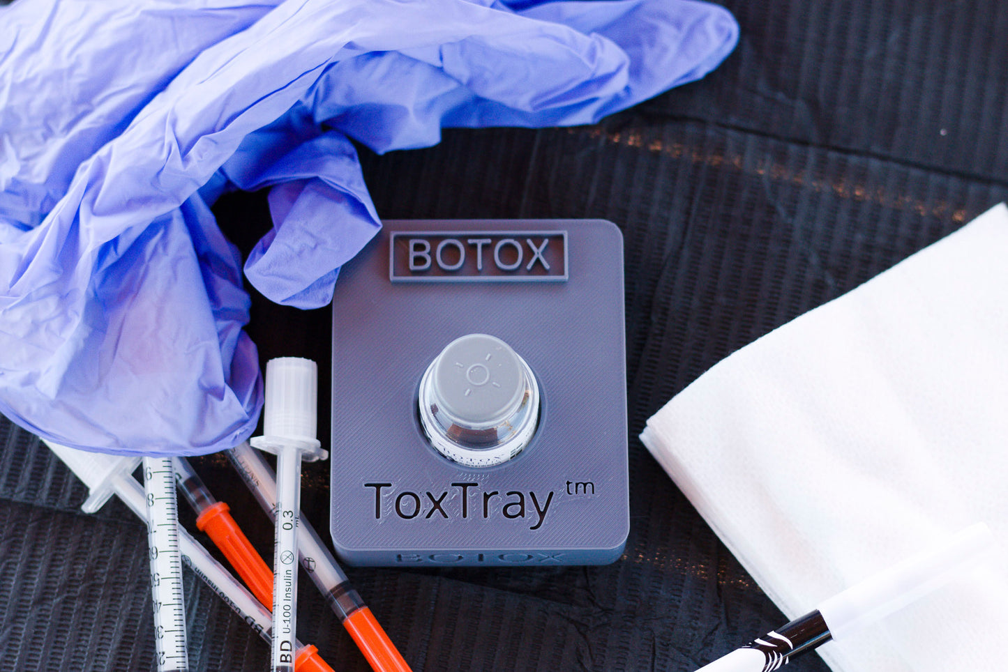 Single ToxTray for Botox, Botox Spill Reducing ToxTray Tower, Single Tray for Botox Bottle, MedSpa, Aesthetic Nurse Injectors, NP, PA's, MD's, Beauty Nurse Gift